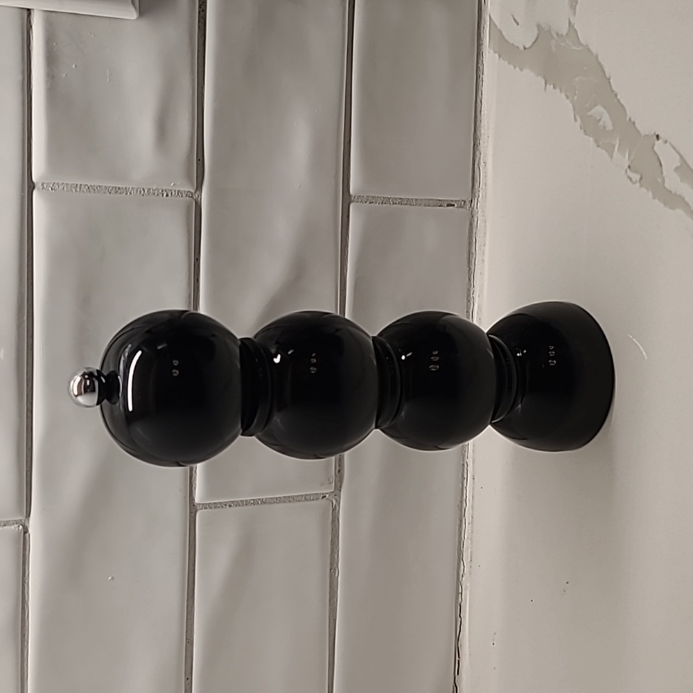 Black Bobbin Salt or Pepper Grinder